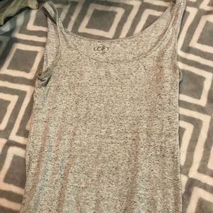 soft heather gray marled top